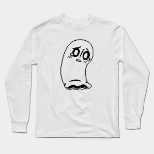 Napstablook II (High Definition Monochrome) Long Sleeve T-Shirt